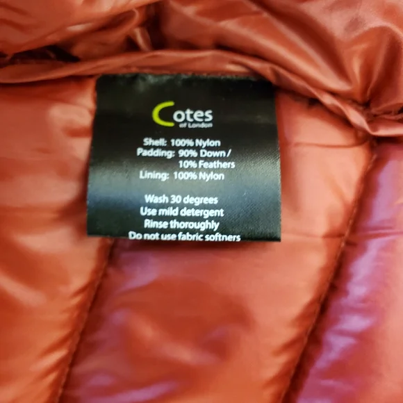 Cotes of London Harrow Royale Red Down Shirt PufferJacket Womens size M - Picture 4 of 15